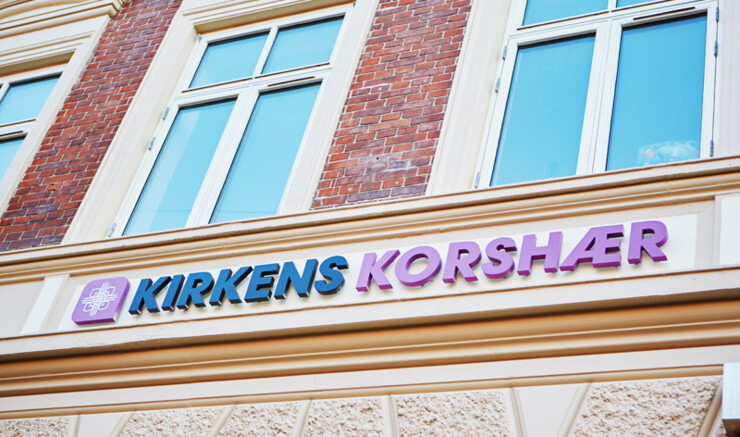 Butiksfacade Kirkens Korshær